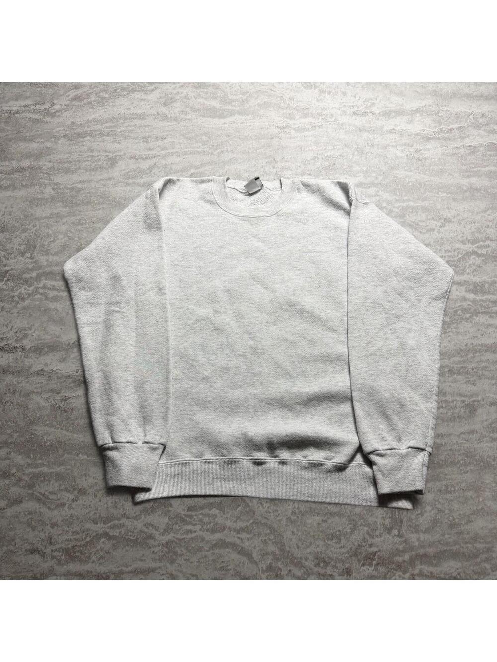 Vintage Lee Sturdy Sweats Heavyweight Blank Crewneck Sweatshirt Gray